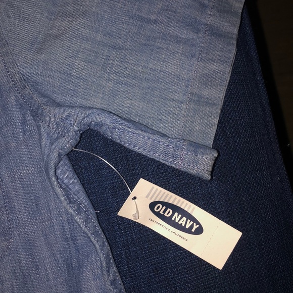 jean denim, button up, short sleeve shirt 👕 - Picture 5 of 6